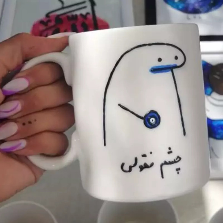 چشم نظر ماگ ( جعبه کادویی رایگان) هدیه تولد سالگرد ازدواج قابل تغییر به سلیقه مشتری