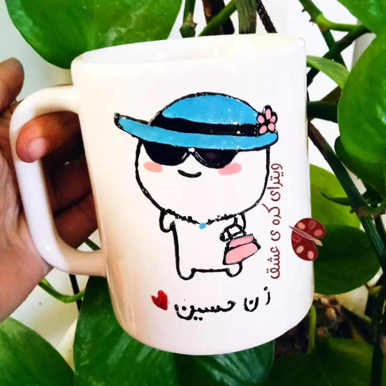 ماگ ( جعبه کادویی رایگان) فانتزی خانم لاکچری دخترانه