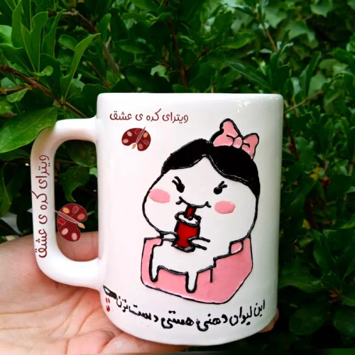 ماگ ( جعبه کادویی رایگان) دخترانه سرامیکی نقش