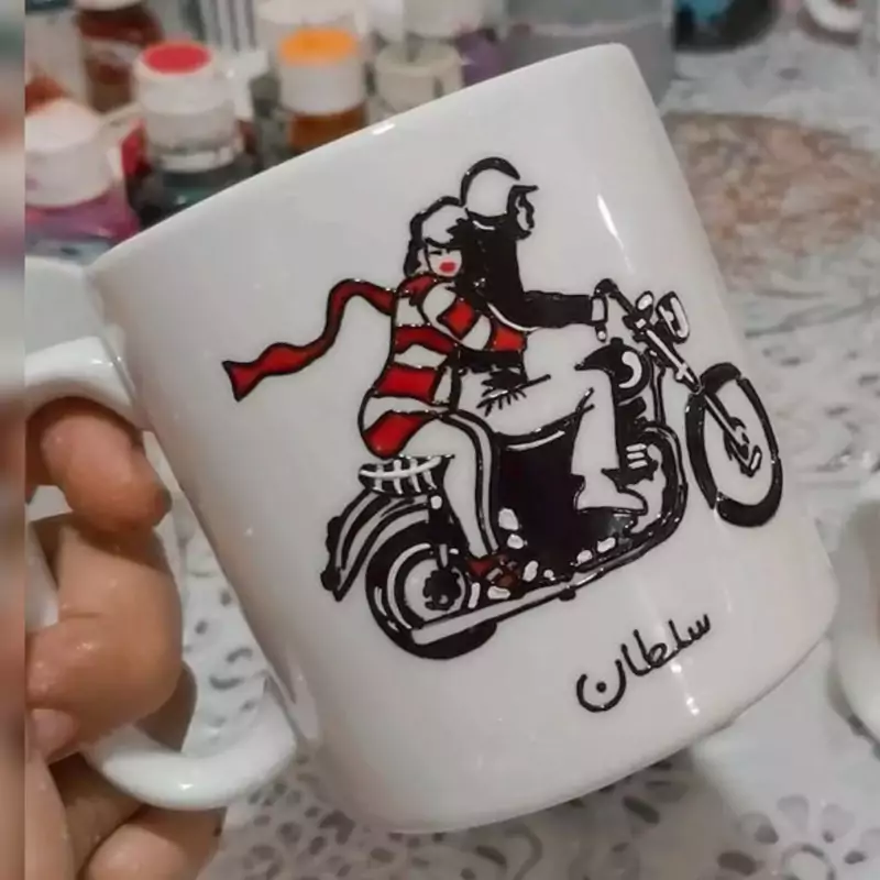 ماگ ( جعبه کادویی رایگان)   موتور بازا هدیه عاشقانه  خرید ماگ ( جعبه کادویی رایگان)  - لیوان