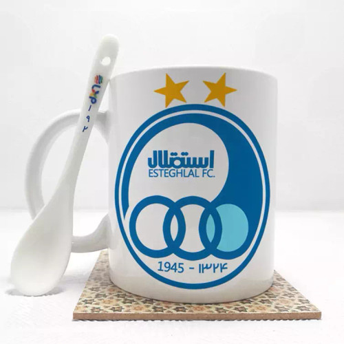 ماگ ( جعبه کادویی رایگان) استقلال بدون .،زیر لیوانی . کد 192