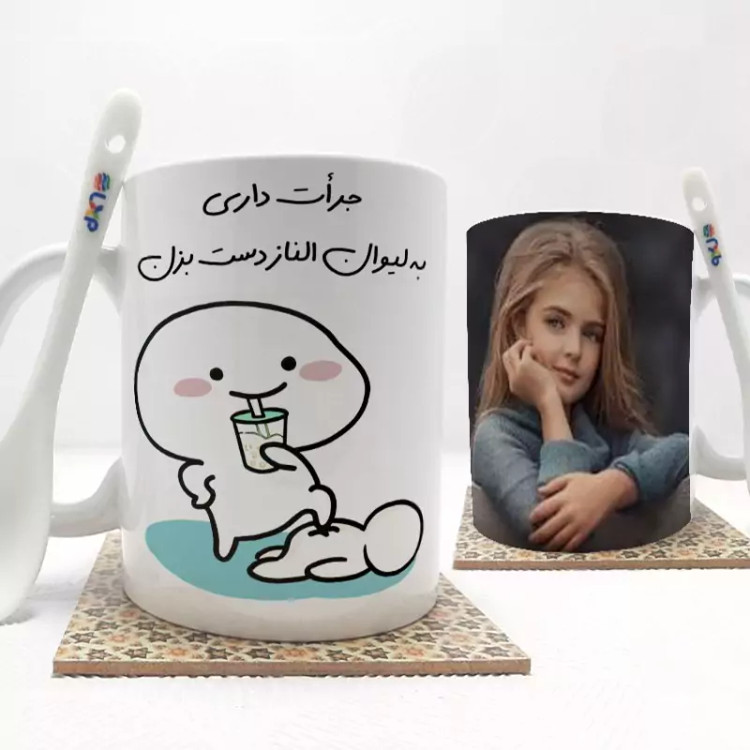 ماگ ( جعبه کادویی رایگان) عکس دلخواه ارسال فایل در روبیکا 09199890305
