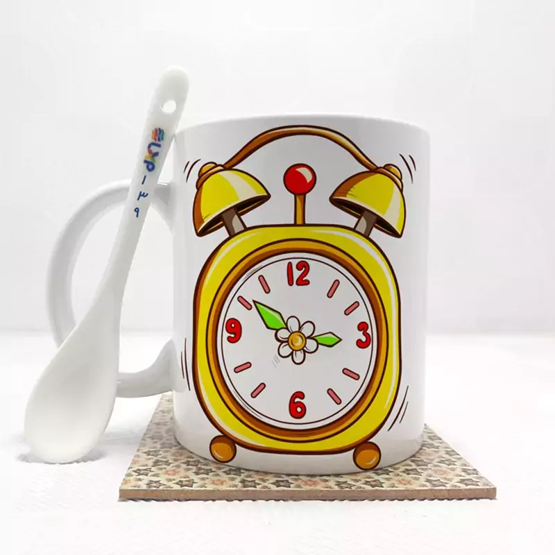 ماگ ( جعبه کادویی رایگان)    سال نو ساعت هفت سین بدون .،زیر لیوانی  . کد 139