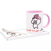 ماگ ( جعبه کادویی رایگان) دختر کلاه بسر اسم مهرسا ، . .