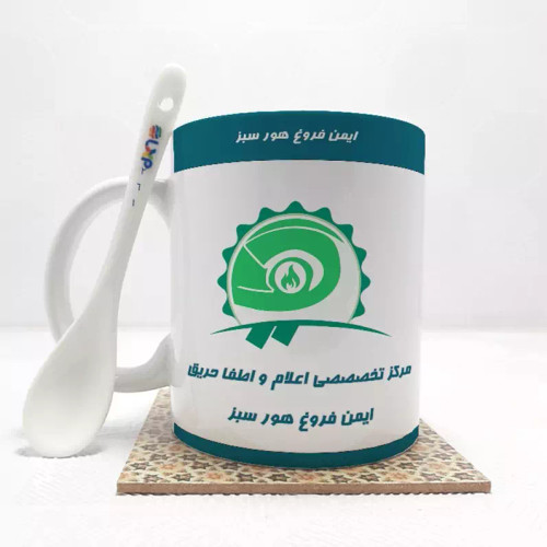 ماگ ( جعبه کادویی رایگان) لوگو مرکز تخصصی اعلام و اطفا حریق کد 261