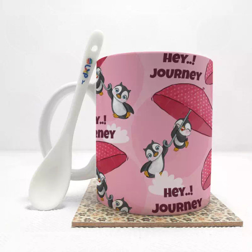 ماگ ( جعبه کادویی رایگان) فانتزی دخترانه بدون . ،زیر لیوانی . کد 2