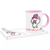 ماگ ( جعبه کادویی رایگان) دختر کلاه بسر اسم مرسانا ، . .