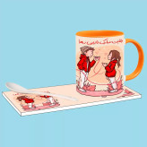 ماگ ( جعبه کادویی رایگان) ولنتاینت مبارک اسم نازنین زهرا ، . .