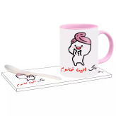 ماگ ( جعبه کادویی رایگان) دختر کلاه بسر اسم الینا ، . .