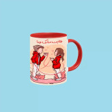 ماگ ( جعبه کادویی رایگان) ولنتاینت مبارک اسم ویدا ، . .