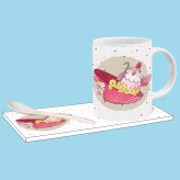 ماگ ( جعبه کادویی رایگان) مرغ و جوجه فانتزی کد 020 ، . .