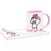 ماگ ( جعبه کادویی رایگان) دختر کلاه بسر اسم آوا ، . .