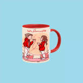 ماگ ( جعبه کادویی رایگان) ولنتاینت مبارک اسم الینا ، . .