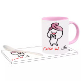 ماگ ( جعبه کادویی رایگان) دختر کلاه بسر اسم ثنا ، . .