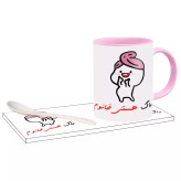 ماگ ( جعبه کادویی رایگان) دختر کلاه بسر اسم هستی ، . .
