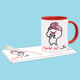 ماگ ( جعبه کادویی رایگان) دختر کلاه بسر اسم ثنا ، . .
