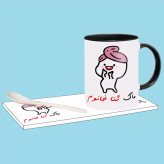 ماگ ( جعبه کادویی رایگان) دختر کلاه بسر اسم ثنا ، . .