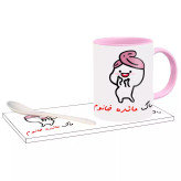 ماگ ( جعبه کادویی رایگان) دختر کلاه بسر اسم مائده ، . .