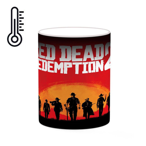 ماگ ( جعبه کادویی رایگان) حرارتی بازی رد دد Red Dead Redemption II کد mgh30041