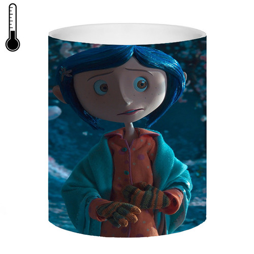 ماگ ( جعبه کادویی رایگان) حرارتی کورالین coraline کد 331