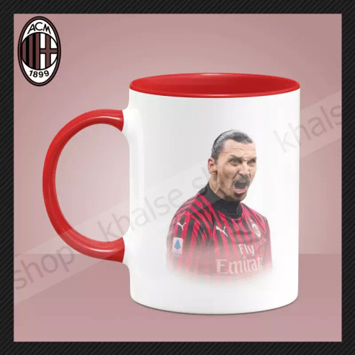 ماگ ( جعبه کادویی رایگان) زلاتان ابراهیمویچ Zlatan Ibrahimovic کد 3 (داخل و دسته رنگی)
