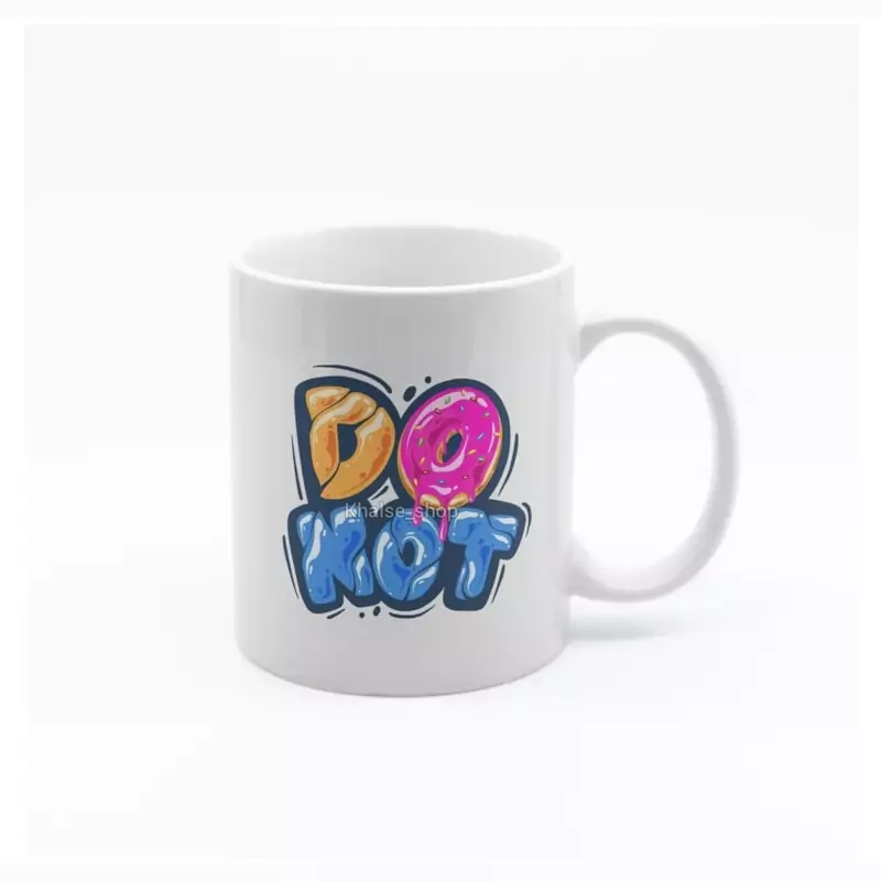 ماگ ( جعبه کادویی رایگان)  دونات (do not)