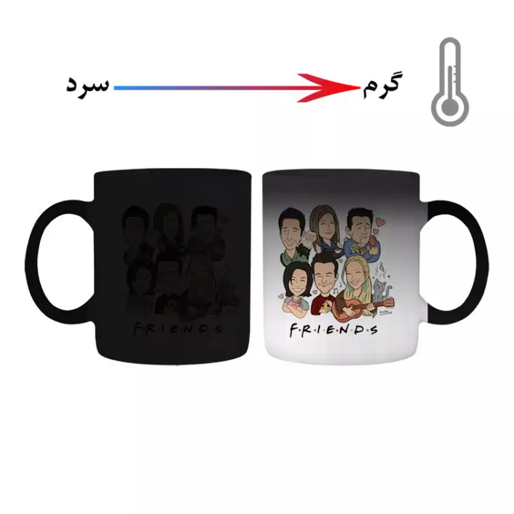 ماگ ( جعبه کادویی رایگان) حرارتی فرندز کد 400266