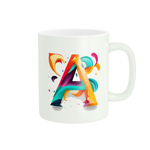 ماگ ( جعبه کادویی رایگان) حروف الفبا حرف A کد 125