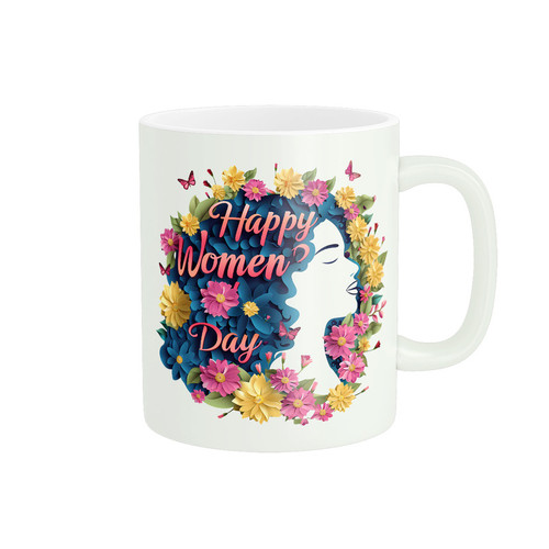 ماگ ( جعبه کادویی رایگان) پادآفرین روز زن مبارک گل کد PM812