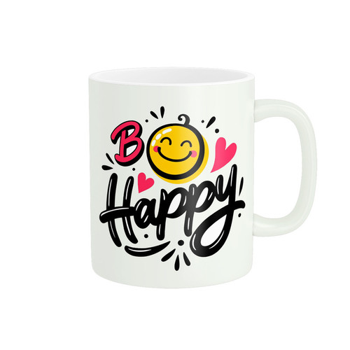 ماگ ( جعبه کادویی رایگان) پادآفرین انرژی مثبت Happy کد PM863