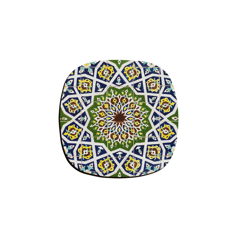زیر لیوانی ترمه طراحان ایده مدل کاشی  کد cfp1373
