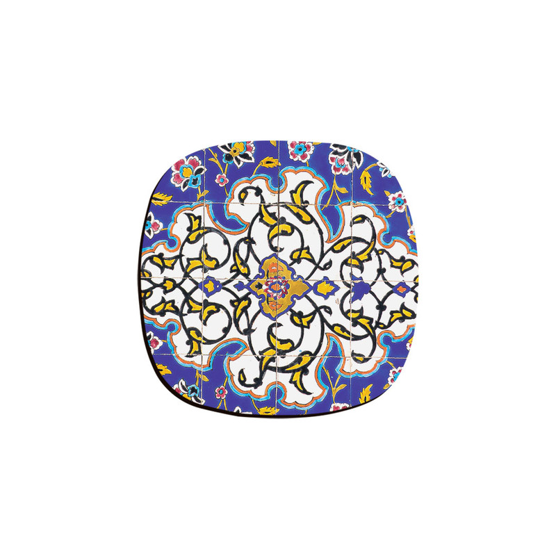 زیر لیوانی ترمه طراحان ایده مدل کاشی اسلیمی کد cfp1377