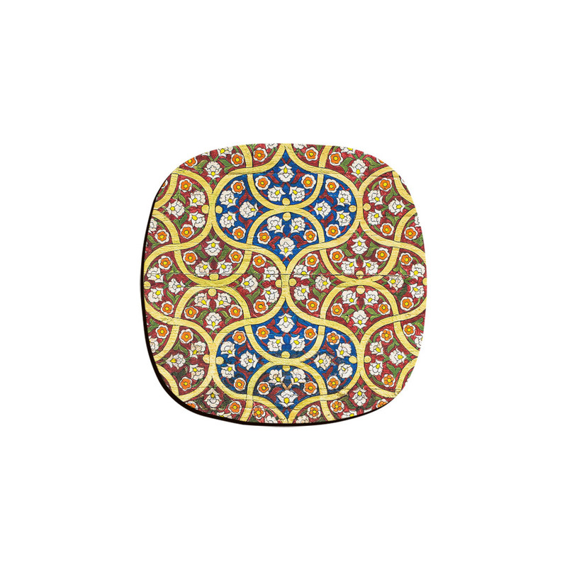 زیر لیوانی ترمه طراحان ایده مدل کاشی گلگلی کد cfp1382