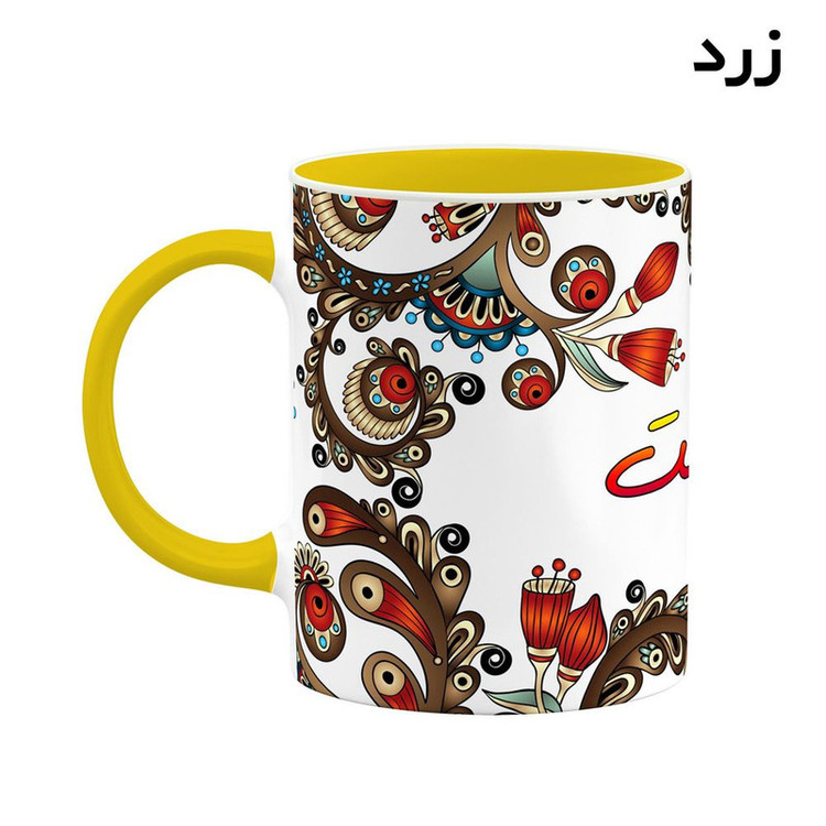 ماگ ( جعبه کادویی رایگان) اسم اردیبهشت سنتی گل و بته کد mgh43424