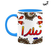 ماگ ( جعبه کادویی رایگان) اسم نیلدا سنتی گل و بته کد mgh48178