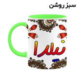 ماگ ( جعبه کادویی رایگان) اسم نیلدا سنتی گل و بته کد mgh48178