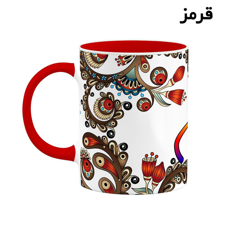 ماگ ( جعبه کادویی رایگان) اسم سام سنتی گل و بته کد mgh45508
