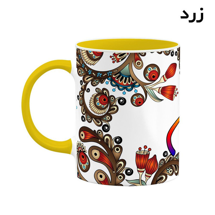 ماگ ( جعبه کادویی رایگان) اسم سام سنتی گل و بته کد mgh45508