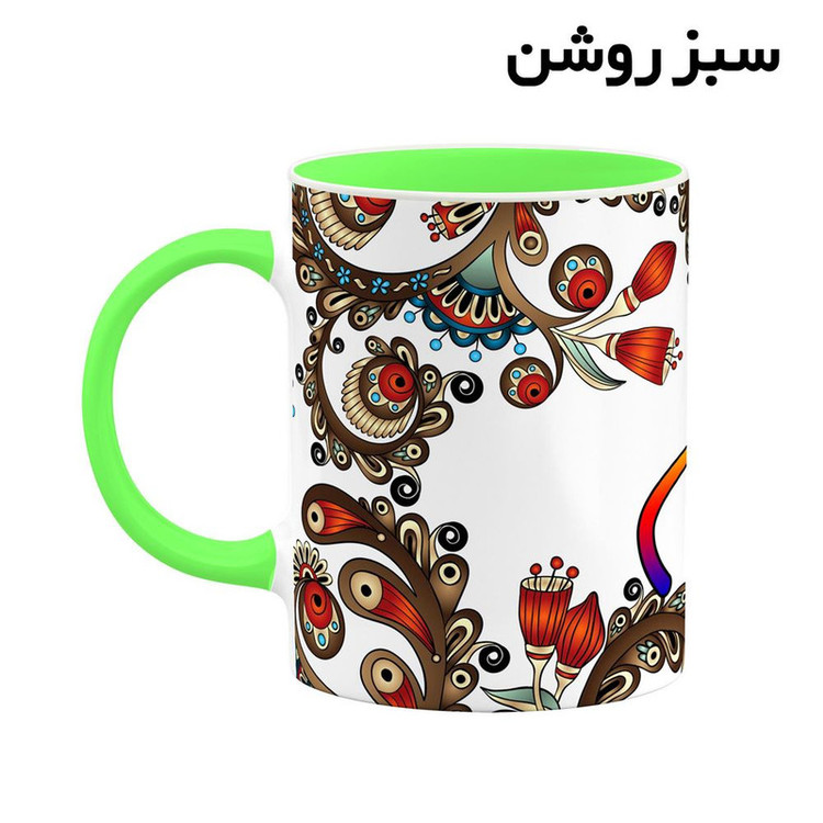 ماگ ( جعبه کادویی رایگان) اسم سام سنتی گل و بته کد mgh45508