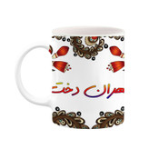 ماگ ( جعبه کادویی رایگان) اسم مهران دخت سنتی گل و بته کد mgh47727