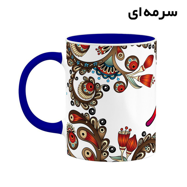 ماگ ( جعبه کادویی رایگان) اسم امید سنتی گل و بته کد mgh43774