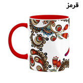 ماگ ( جعبه کادویی رایگان) اسم امید سنتی گل و بته کد mgh43774