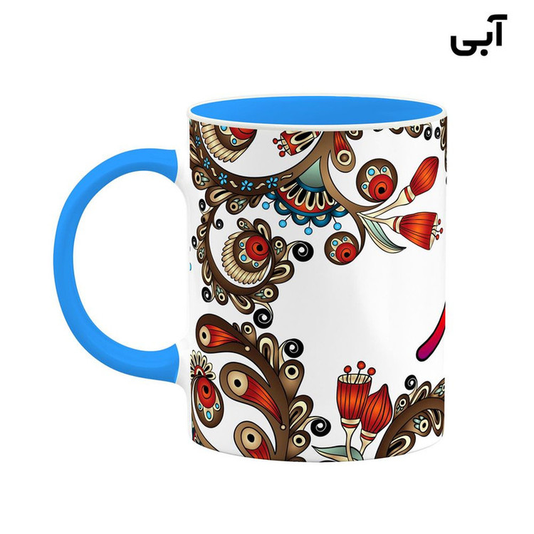 ماگ ( جعبه کادویی رایگان) اسم امید سنتی گل و بته کد mgh43774