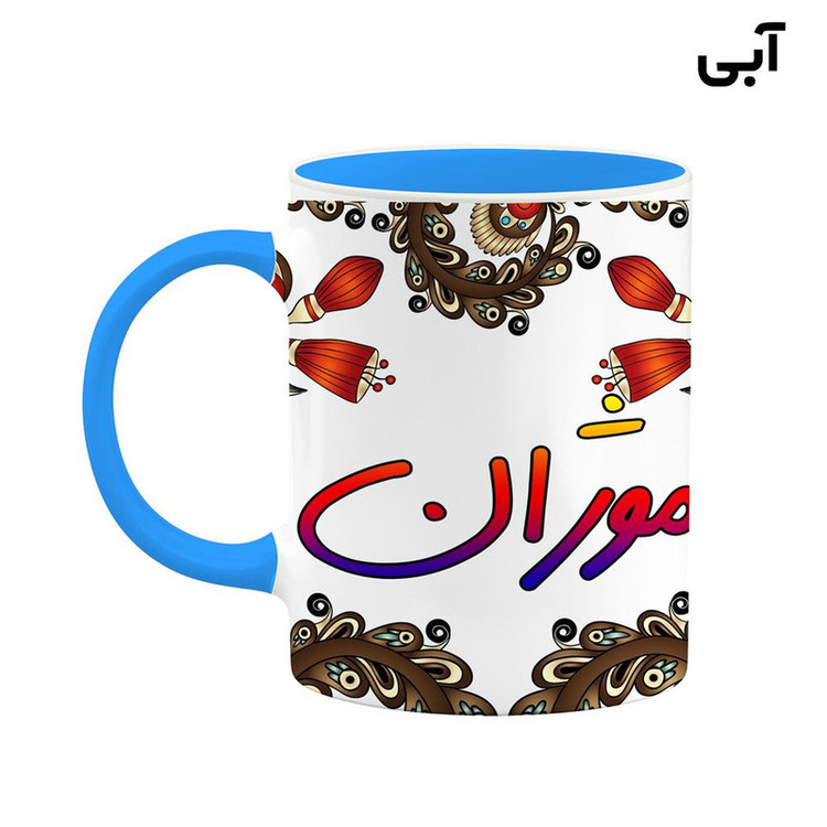ماگ ( جعبه کادویی رایگان) اسم موژان سنتی گل و بته کد mgh47842