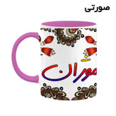 ماگ ( جعبه کادویی رایگان) اسم موژان سنتی گل و بته کد mgh47842