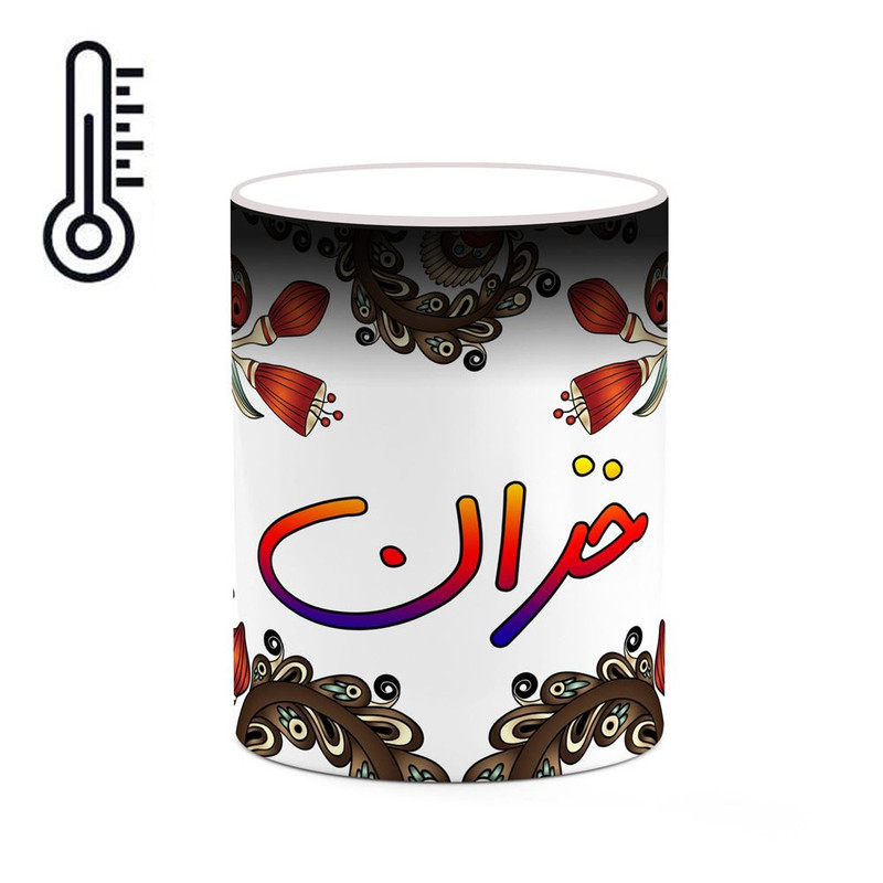 ماگ ( جعبه کادویی رایگان)  حرارتی   اسم خزان  سنتی گل و بته کد mgh44867