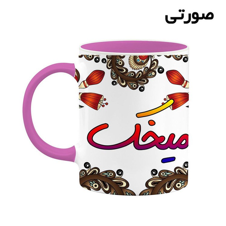 ماگ ( جعبه کادویی رایگان) اسم میخک سنتی گل و بته کد mgh47858