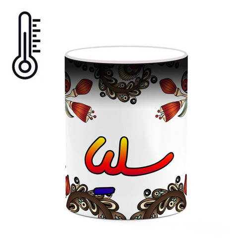 ماگ ( جعبه کادویی رایگان) حرارتی اسم سلیا سنتی گل و بته کد mgh45633