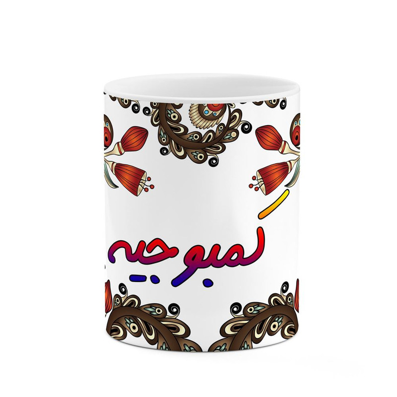 ماگ ( جعبه کادویی رایگان)    اسم کمبوجیه  سنتی گل و بته کد mgh46605