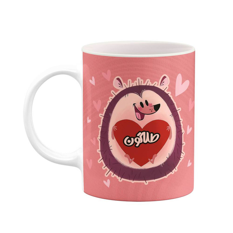ماگ ( جعبه کادویی رایگان)    اسم طلاگون  قلب کد mgn14637